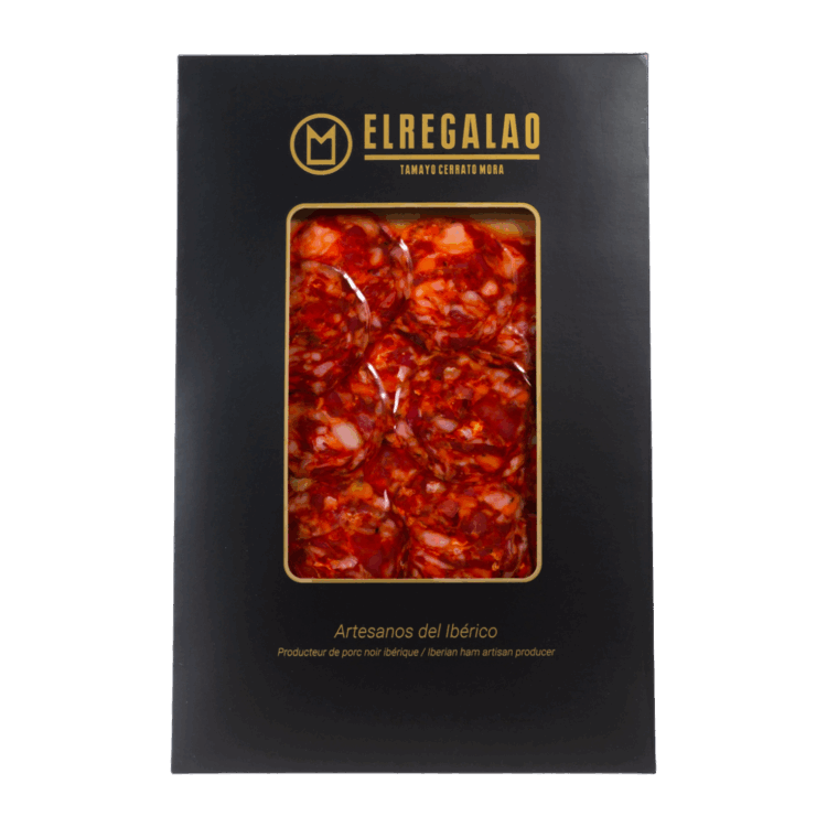 Chorizo Extra Ibérique tranché sous vide - 100g en lots de 12 pièces