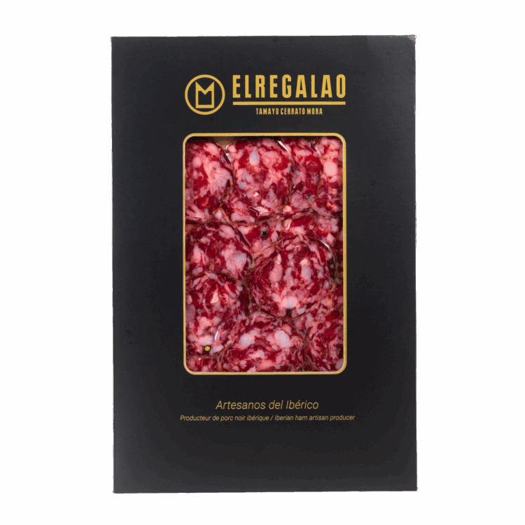 Saucisson Extra Ibérique tranché sous vide – 100g en lots de 12 pièces